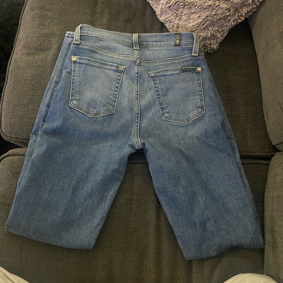New 7 For All Mankind High Waisted Gwenevere Jeans Size 24 - Picture 3 of 4